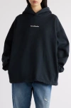 Acne Studios Sweatshirt À Capuche In Black