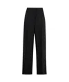 Acne Studios Wool Blend Trousers In Black