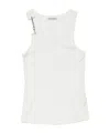 Acne Studios Fine-ribbed Cotton Top In White