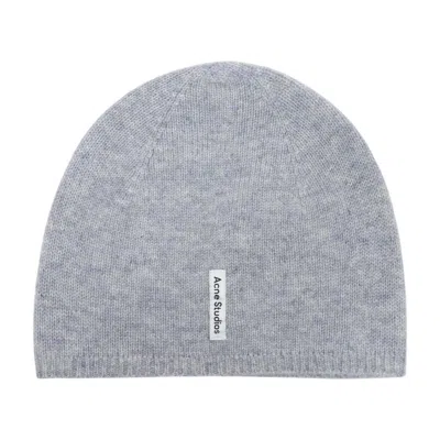 Acne Studios Fitted Beanie In Gray