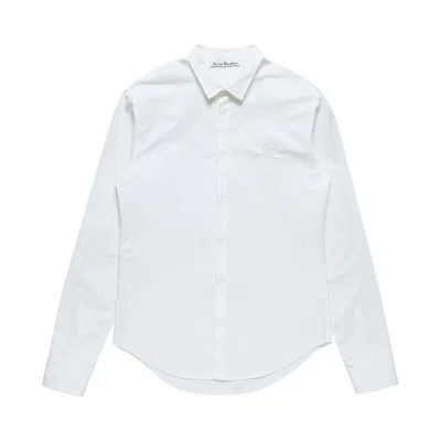 Pre-owned Acne Studios Fitted Button Up Shirt 'white' | Men's Size 48