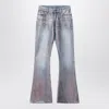 Acne Studios Fitted Glitter Jeans In Blue