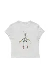 Acne Studios Fitted Graphic T-shirt In Gray