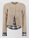 Acne Studios Kunch Cotton Flannel Cardigan In Neutral