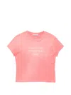 Acne Studios Fitted Logo T-shirt In Pink