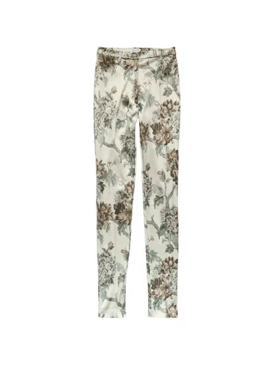 Acne Studios Fitted Printed Trousers In Nude