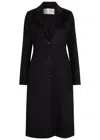 Acne Studios Fitted Wool-blend Coat In Black