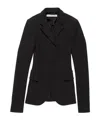 Acne Studios Fitted Wool Suit Jacket In Black