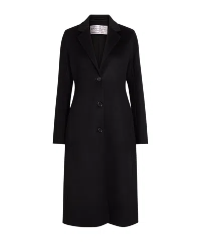 Acne Studios Fitted Wool-blend Coat In Transparent