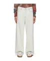 Acne Studios Blue Five-pocket Jeans In White