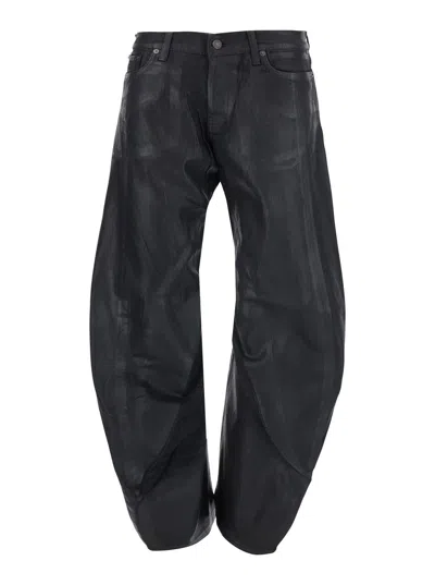 Acne Studios Five-pocket Regular Fit Denim Jeans For Women In Black