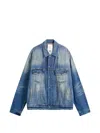 Acne Studios Flap-pocket Denim Jacket In Black