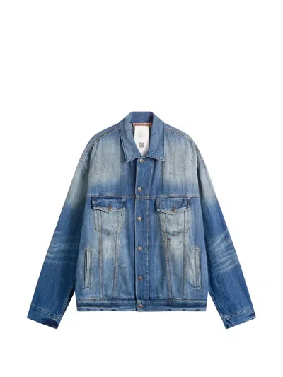 Acne Studios Flap-pocket Denim Jacket In Black