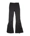 Acne Studios Flared High-waisted Trousers In Black
