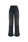 Acne Studios Flared Jeans In Dark Blue