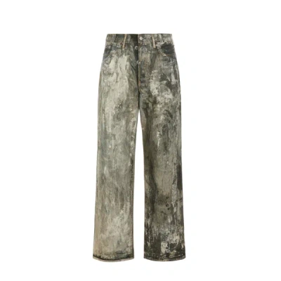 Acne Studios Flared Jeans In Brown
