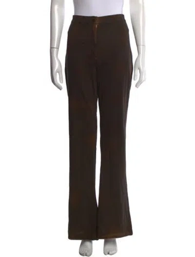 Pre-owned Acne Studios Flared Pants In Brown