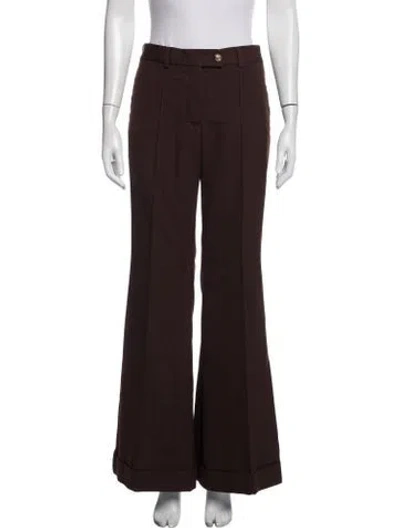 Pre-owned Acne Studios Flared Pants In Brown