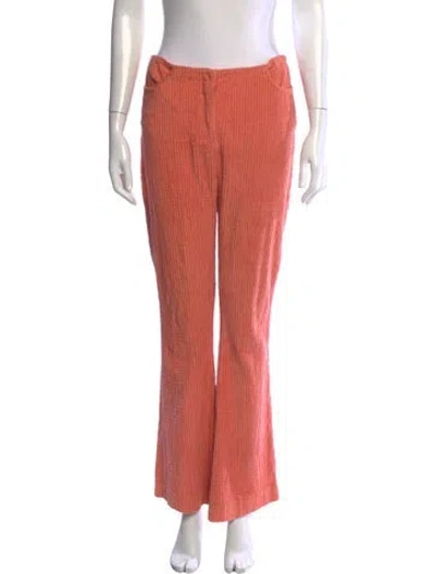 Pre-owned Acne Studios Flared Pants In Orange