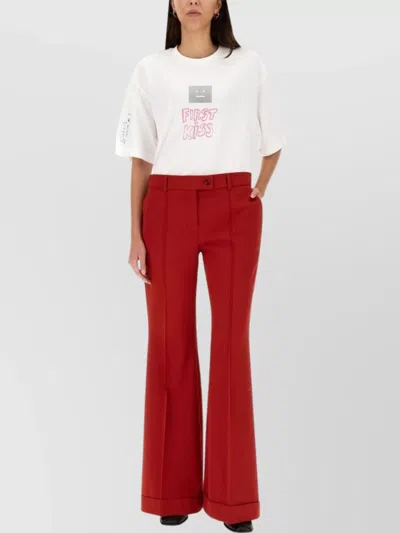 ACNE STUDIOS FLARED TROUSERS WITH POCKETS AND LOOPS