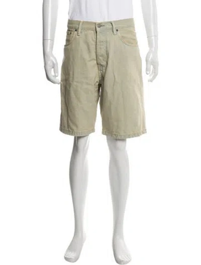 Pre-owned Acne Studios Flat Front Shorts In Green