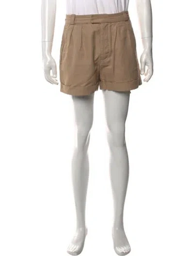 Pre-owned Acne Studios Flat Front Shorts In Neutrals