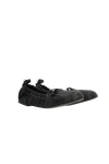 Acne Studios Leather Ballerina Shoes In Black