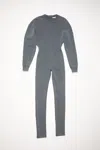 Acne Studios Fleece Jumpsuit In Anthracite Grey