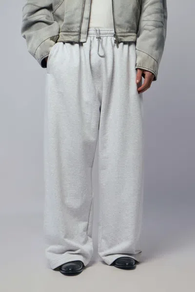 Acne Studios Fleece Logo Sweatpants In White