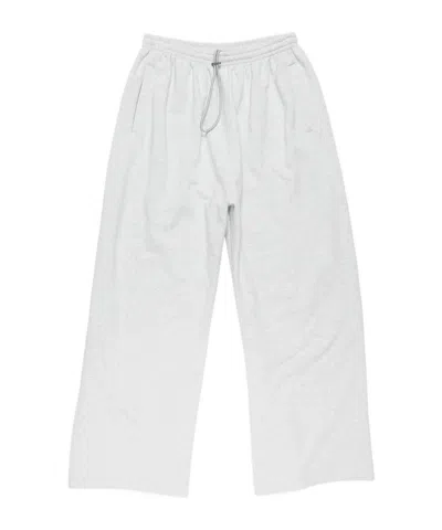 Acne Studios Fleece Logo Sweatpants In White