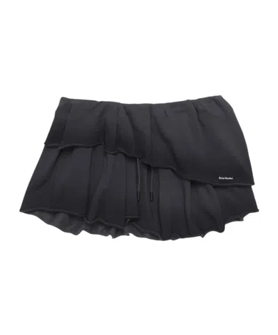 ACNE STUDIOS FLEECE MINI SKIRT FADED BLUE