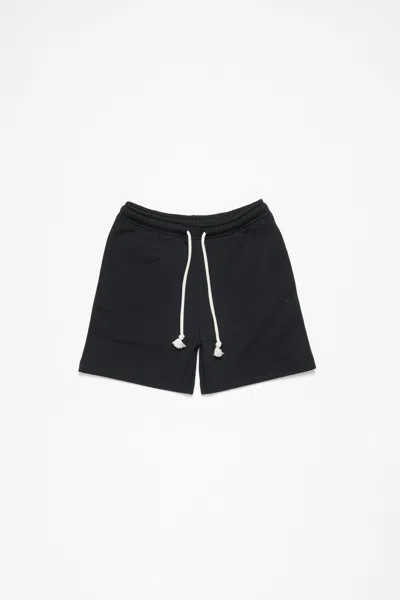 Acne Studios Fleece Shorts In Black