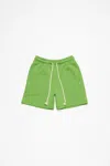 Acne Studios Fleece Shorts In Herb Green