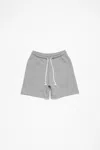 Acne Studios Fleece Shorts In Light Grey Melange