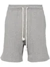 Acne Studios Fleece Track Shorts In Grey