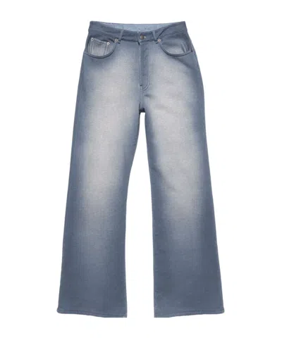 Acne Studios Fleece Trousers In Blue
