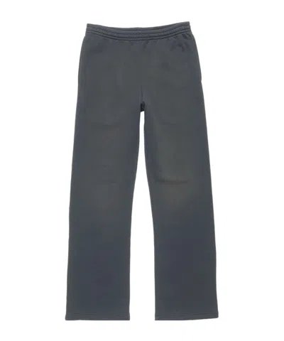 Acne Studios Fleece Trousers With Stamp Logo In Black
