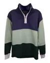 Acne Studios Flint Flag Face Sweatshirt In Green Cotton In Green