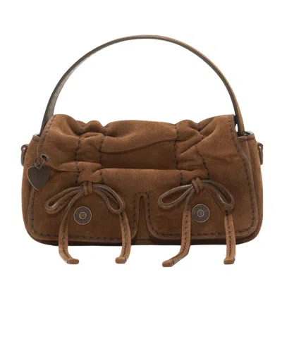 Acne Studios Flip-top Handbag In White