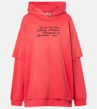 Acne Studios Floor Cotton Sweatshirt In Red
