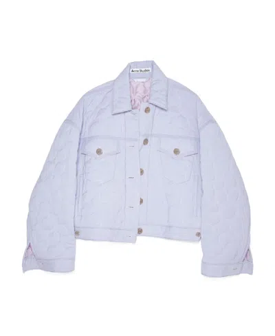 Acne Studios Floral-embroidered Denim Jacket