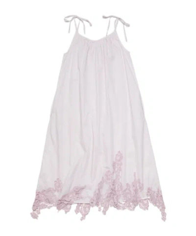 Acne Studios Pink Strap Maxi Dress In Bnk Light Lilac Purp