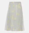 Acne Studios Midirock Aus Mesh In Blau