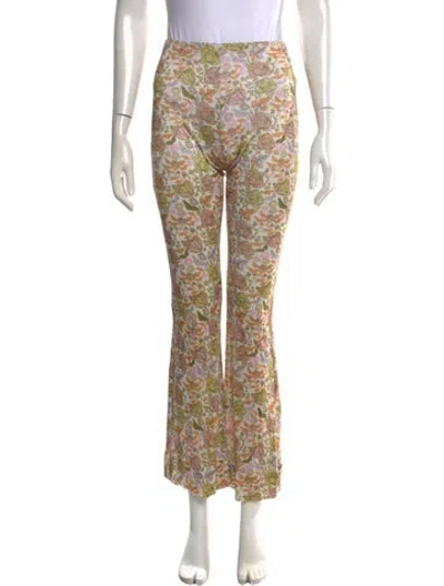 Pre-owned Acne Studios Floral Print Flared Pants