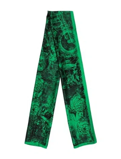 Pre-owned Acne Studios Floral Print Scarf In Green