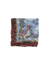 Acne Studios Floral-print Silk Scarf In Multicolor