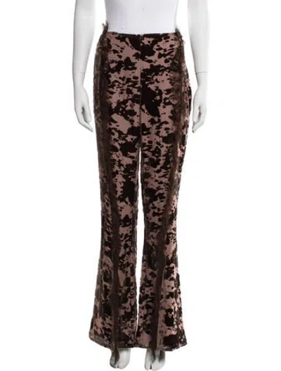 Pre-owned Acne Studios Floral Print Wide Leg Pants W/ Tags In Multi