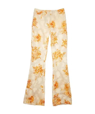 ACNE STUDIOS FLORAL PRINTED CASUAL PANTS