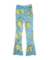 Acne Studios Floral Printed Horn Trousers In Blue