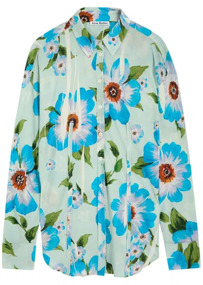 ACNE STUDIOS ACNE STUDIOS FLORAL PRINTED JERSEY SHIRT